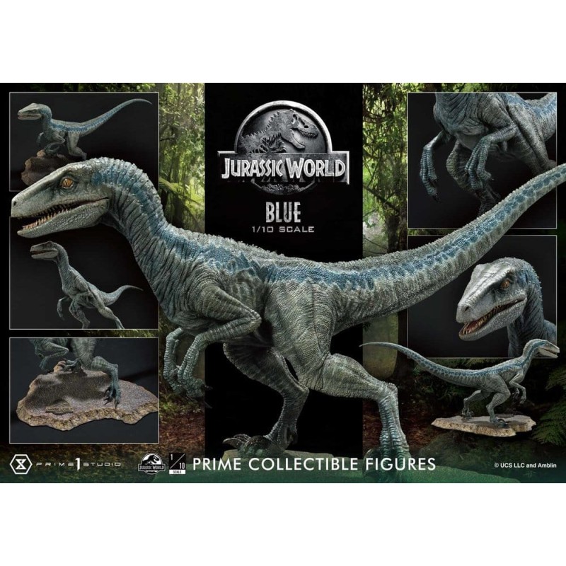 Jurassic World (Film) Prime Collectible Figures Statue 1/10 Blue 17 cm