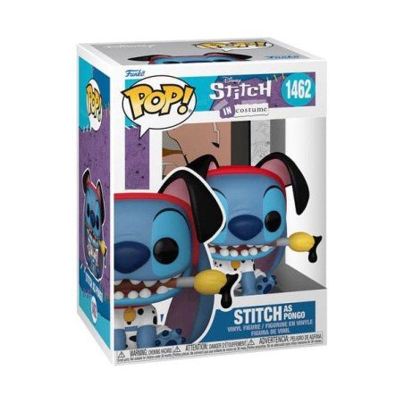 Disney Stitch in Costume Figurine Funko POP! Movie Vinyl Stitch As Pongo - 9 cm | 889698751650