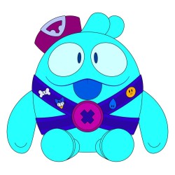 Brawl Stars peluche Squeak 22 cm