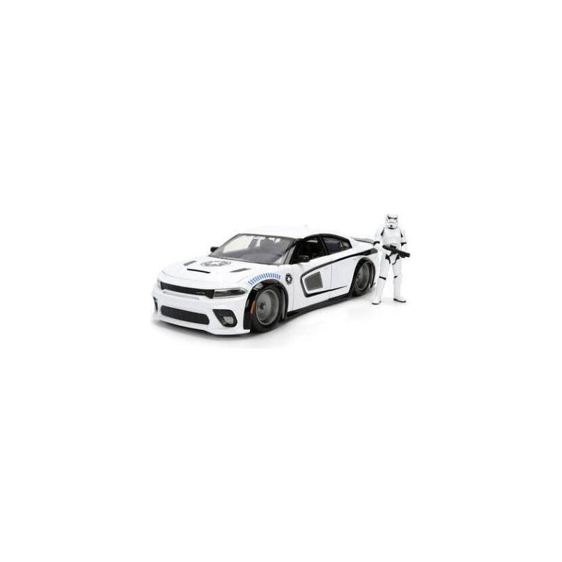 Star Wars Diecast Model 1:24 Stormtrooper Dodge Charger SRT Hellcat