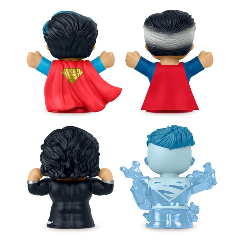 DC Comics pack 4 minifigurines Fisher-Price Little People Collector Superman: Through the Ages 7 cm