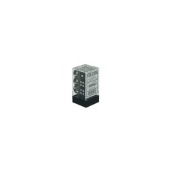 Chessex - 16mm d6 ( 12 dice ) - Transparent - Smoke/White