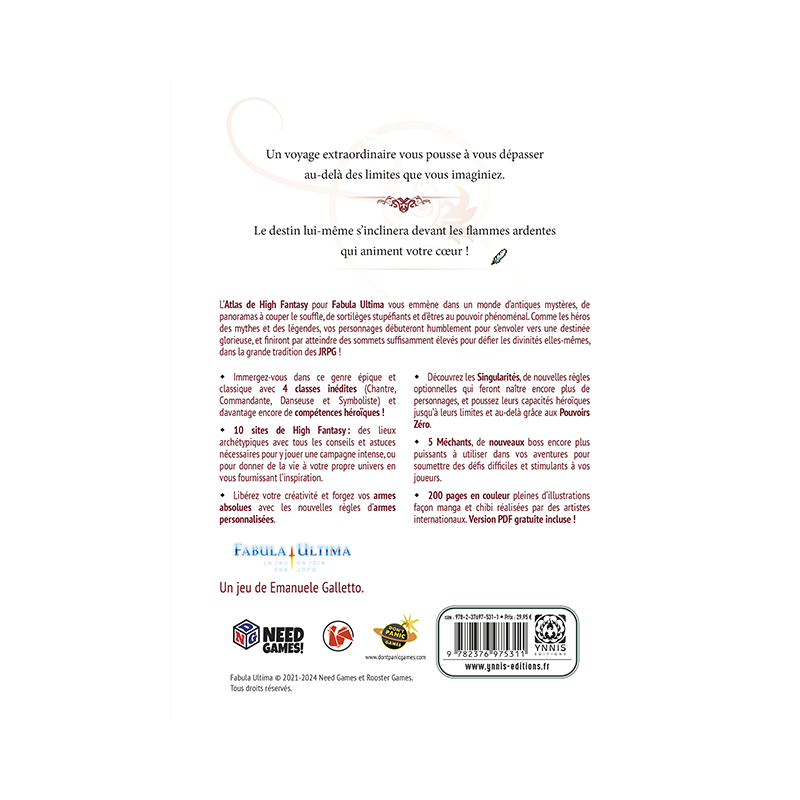 Fabula Ultima RPG – Atlas High Fantasy