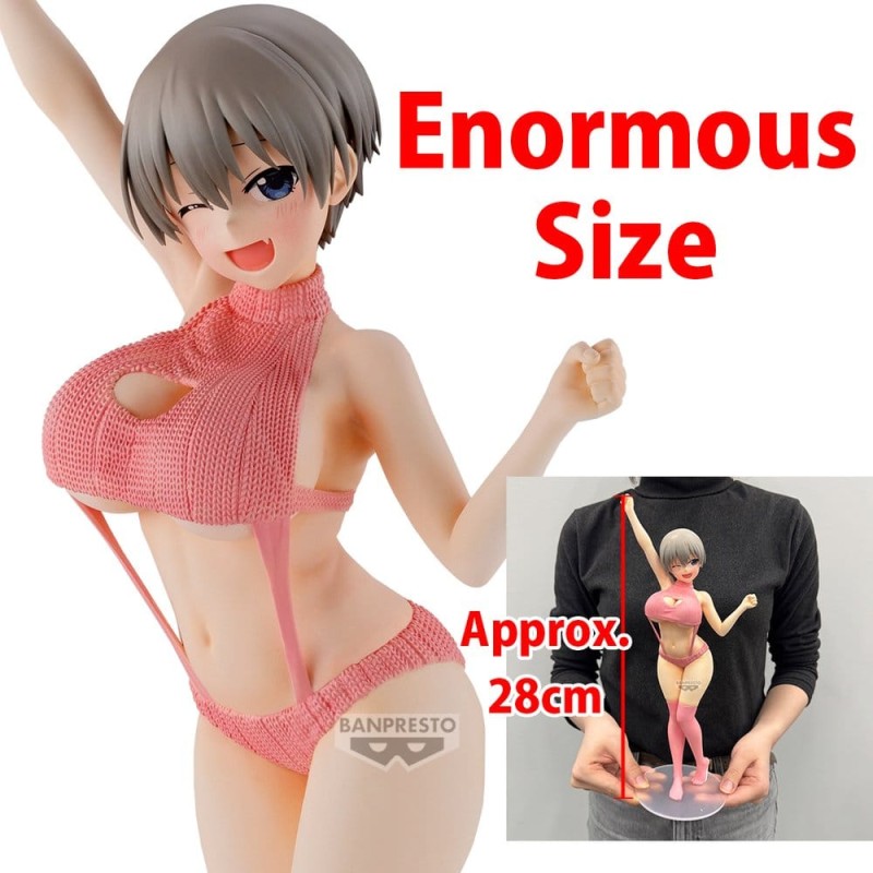 Uzaki-chan Wants to Hang Out! Eternal Romance figurine PVC Hana Uzaki (Sweater Swimsuit Ver.) 28 cm