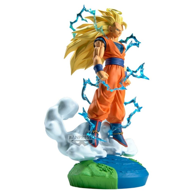Dragon Ball Z History Box figurine PVC Super Saiyan 3 Son Goku 18 cm