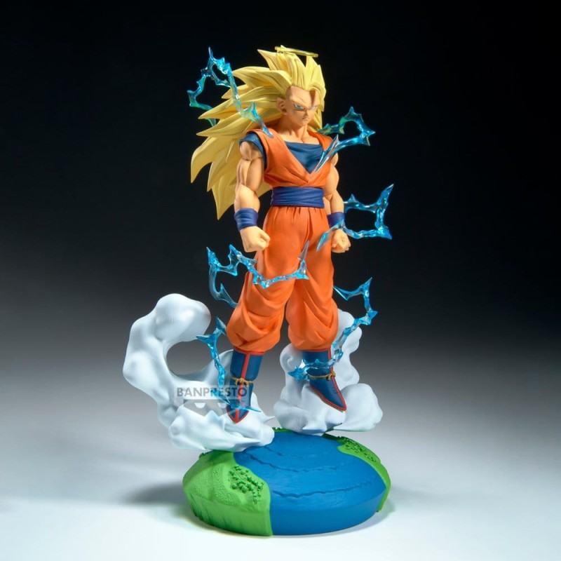 Dragon Ball Z History Box figurine PVC Super Saiyan 3 Son Goku 18 cm