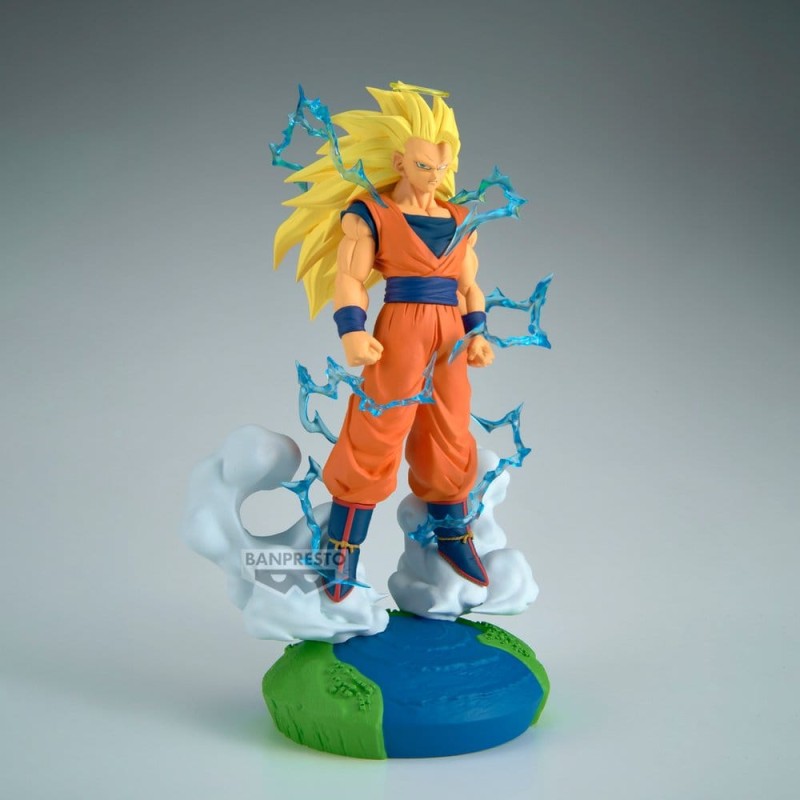 Dragon Ball Z History Box figurine PVC Super Saiyan 3 Son Goku 18 cm