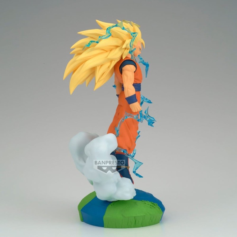Dragon Ball Z History Box figurine PVC Super Saiyan 3 Son Goku 18 cm