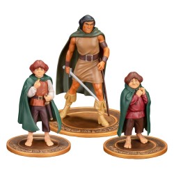 Le Seigneur des Anneaux Animated Film pack 3 figurines PVC Frodo, Aragorn, and Samwise
