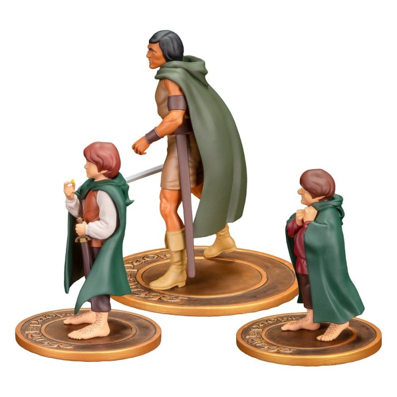 Le Seigneur des Anneaux Animated Film pack 3 figurines PVC Frodo, Aragorn, and Samwise