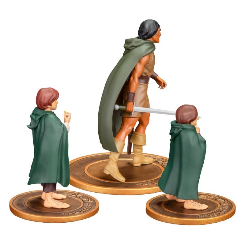 Le Seigneur des Anneaux Animated Film pack 3 figurines PVC Frodo, Aragorn, and Samwise