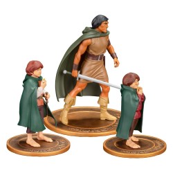 Le Seigneur des Anneaux Animated Film pack 3 figurines PVC Frodo, Aragorn, and Samwise
