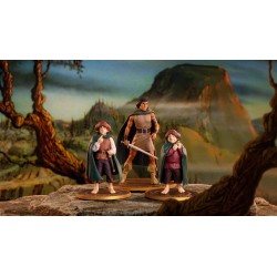 Le Seigneur des Anneaux Animated Film pack 3 figurines PVC Frodo, Aragorn, and Samwise