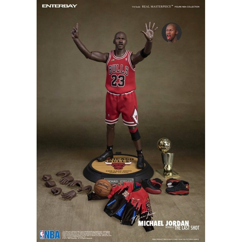NBA Collection figurine Real Masterpiece 1/6 Michael Jordan Series 2 (Road Jersey Edition) 33 cm