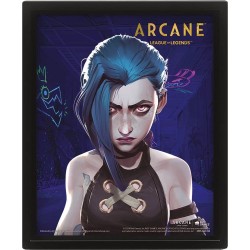 League of Legends poster effet 3D Arcane Jinx-VI