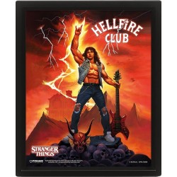 Stranger Things 4 poster effet 3D Hellfire Tribute