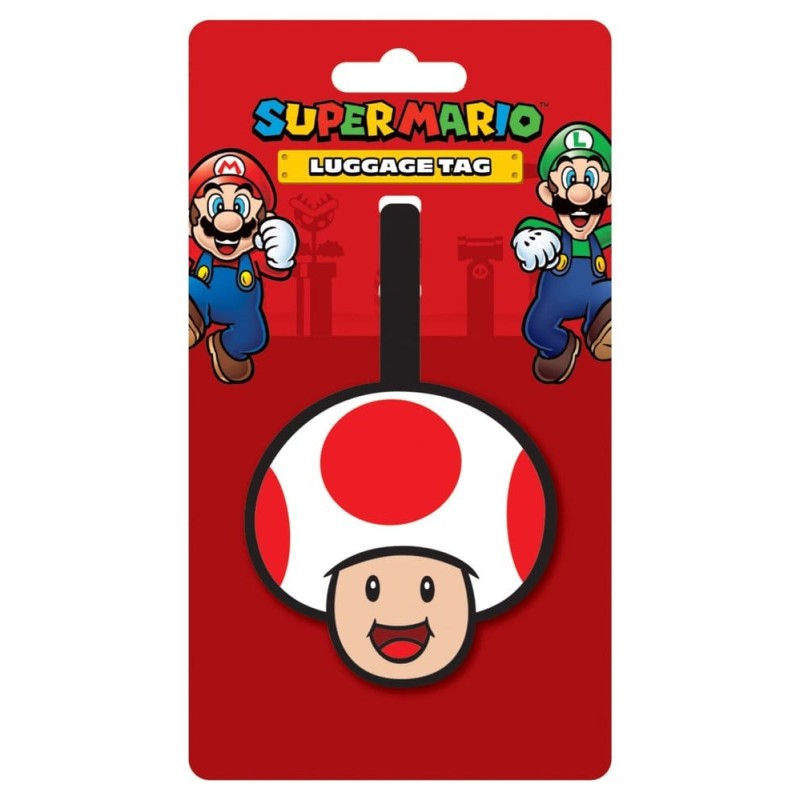 Super Mario Étiquette de Bagage (Toad)