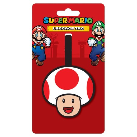 Super Mario Étiquette de Bagage (Toad)