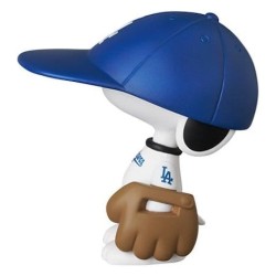 MLB × Peanuts figurine PVC UDF Los Angeles Dodgers Snoopy 7 cm