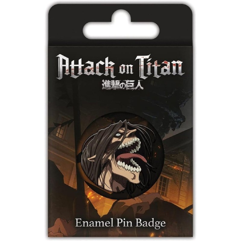 Attack on Titan Pin's en émail S3 (Eren Titan Rage)