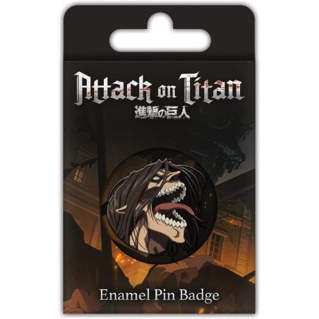 Attack on Titan Pin's en émail S3 (Eren Titan Rage)