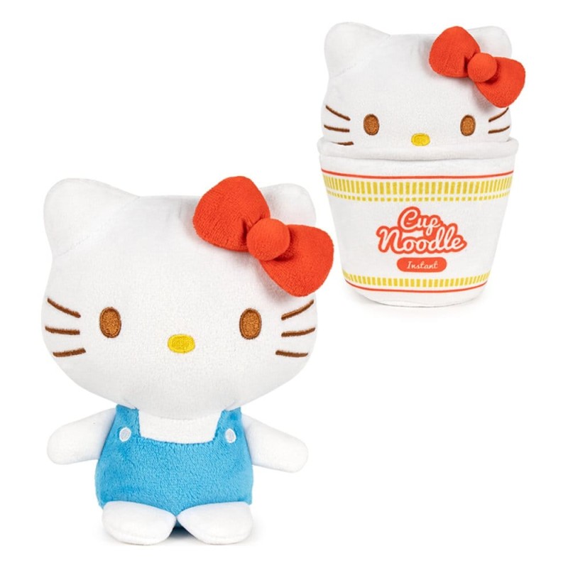 Hello Kitty &amp; Friends assortiment peluches - Cup Noodles 16 cm (24)
