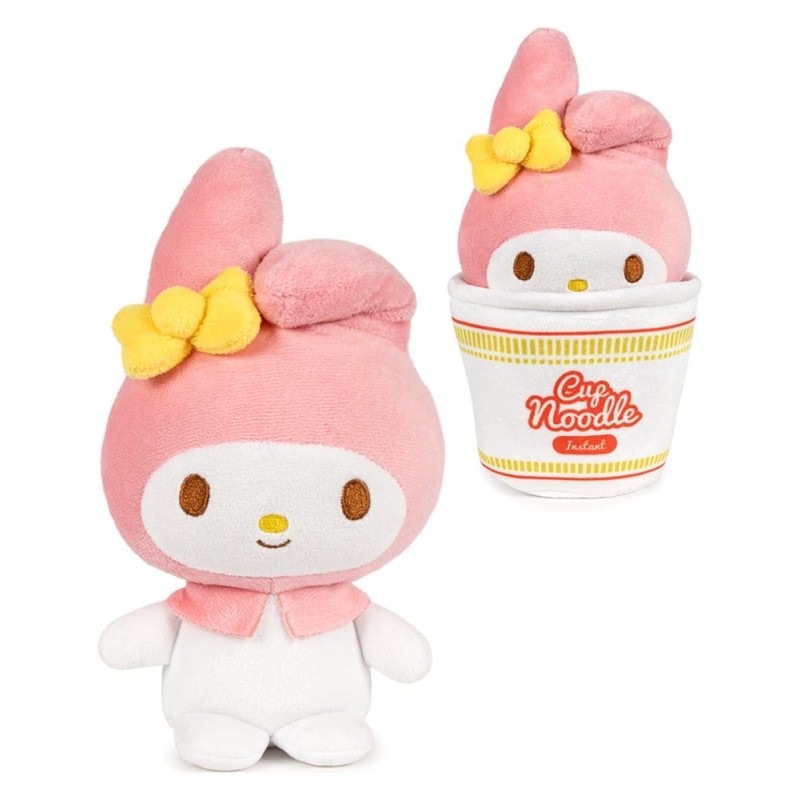 Hello Kitty &amp; Friends assortiment peluches - Cup Noodles 16 cm (24)