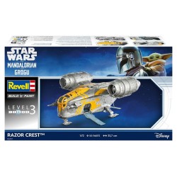 Star Wars The Mandalorian and Grogu Revell Model Kit 1/72 Razor Crest 34 cm