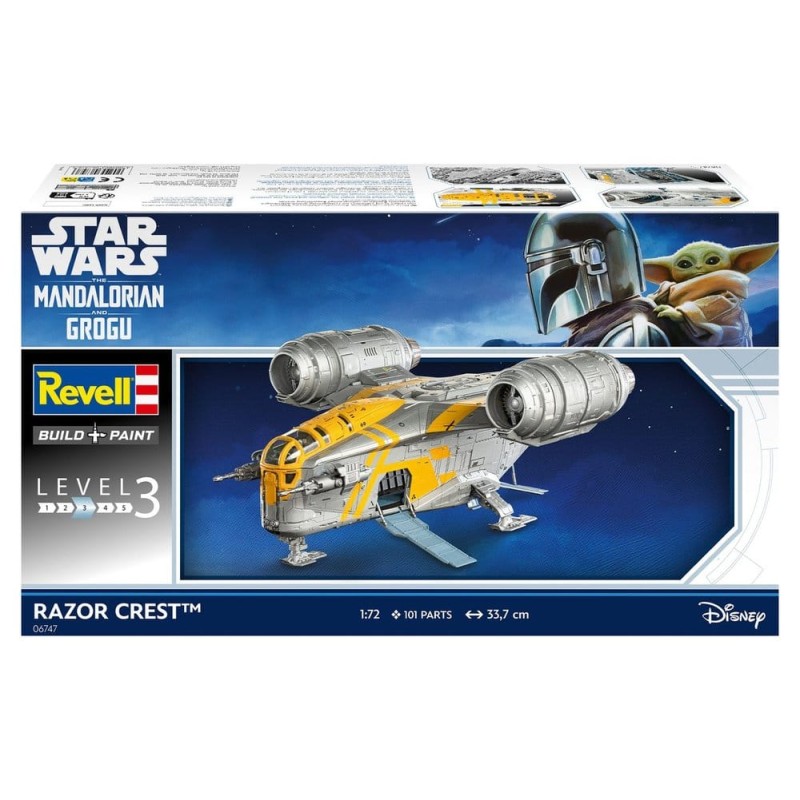 Star Wars The Mandalorian and Grogu Revell maquette 1/72 Razor Crest 34 cm
