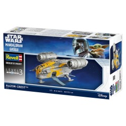 Star Wars The Mandalorian and Grogu Revell Model Kit 1/72 Razor Crest 34 cm