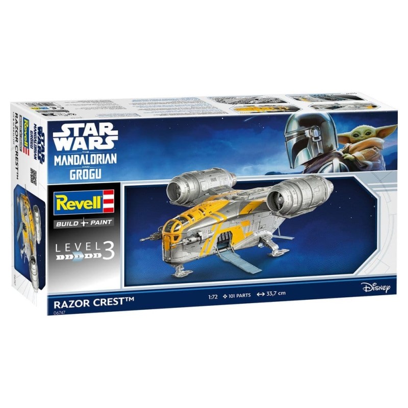 Star Wars The Mandalorian and Grogu Revell maquette 1/72 Razor Crest 34 cm
