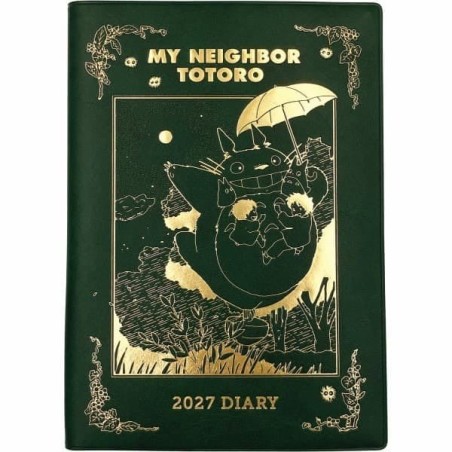 Mon voisin Totoro journal Totoro spinning top green gold foil