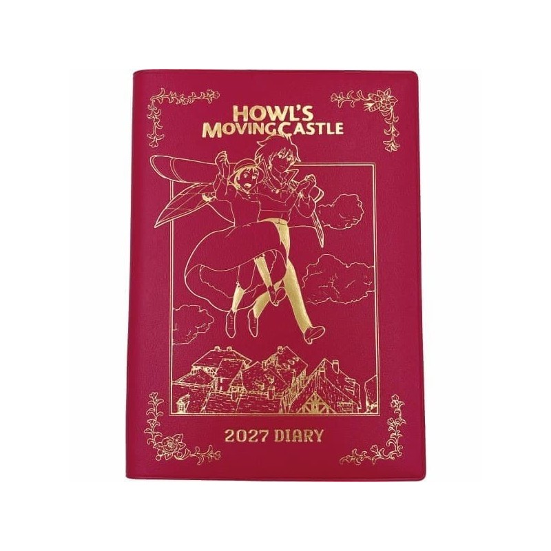 Le Château ambulant journal Hauru & Sophie red gold foil