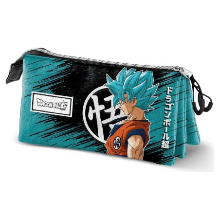 Dragon Ball Triple Pencil Case Saiyajin Blue
