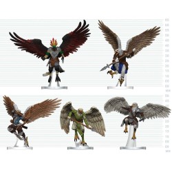 D&D Icons of the Realms figurines mini Aarakocra Flock 20 cm