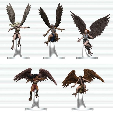 D&D Icons of the Realms figurines mini Harpy Flock 20 cm