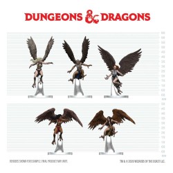 D&D Icons of the Realms figurines mini Harpy Flock 20 cm