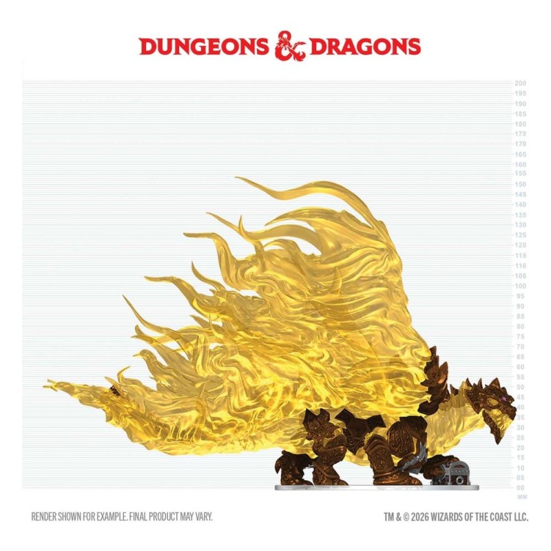 D&D Icons of the Realms Pre-Painted Miniature "Boxed Miniature" Hollow Dragon 18 cm
