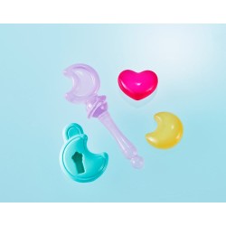 Magical Sisters Lulutto Lilly Réplique Proplica Moontoneoneon & GlassHeart DreamPact Set 25 cm