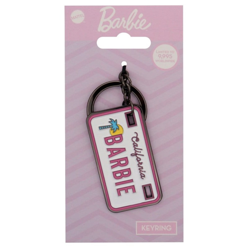 Barbie License Plate Keyring Limited Edition