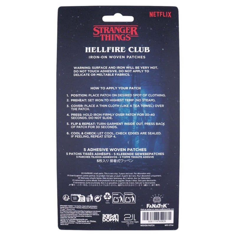 Stranger Things Fabric Patches 5-Pack