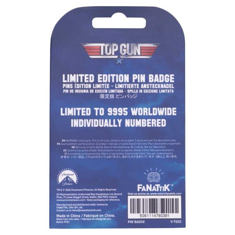 Top Gun Pin Moving Limited Edition