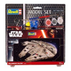Revell - Star Wars - kit complet maquette 1/241 Millennium Falcon 10 cm | 4009803636009