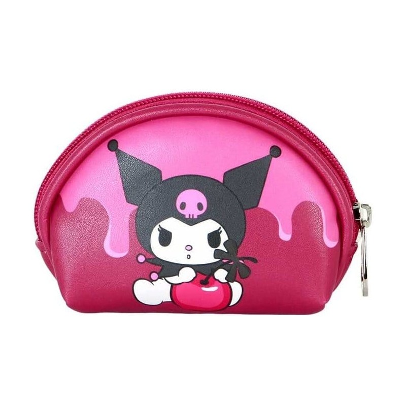Sanrio Casual Oval Porte-monnaie Kuromi Cherry