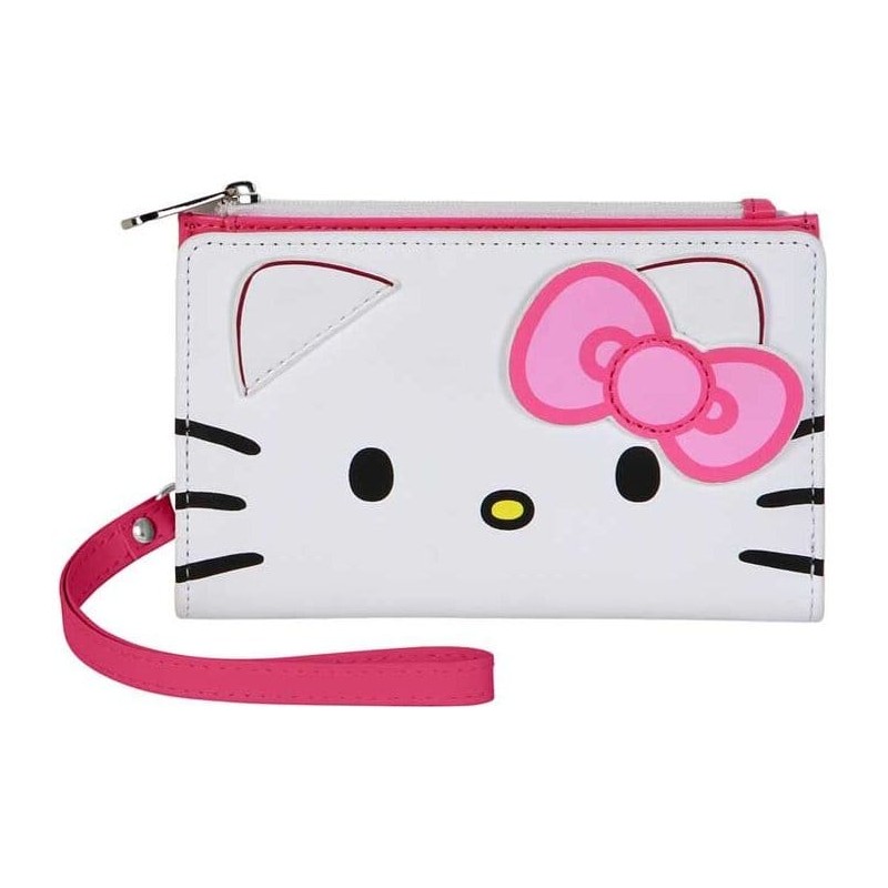 Sanrio Slim Portefeuille Hello Kitty Face