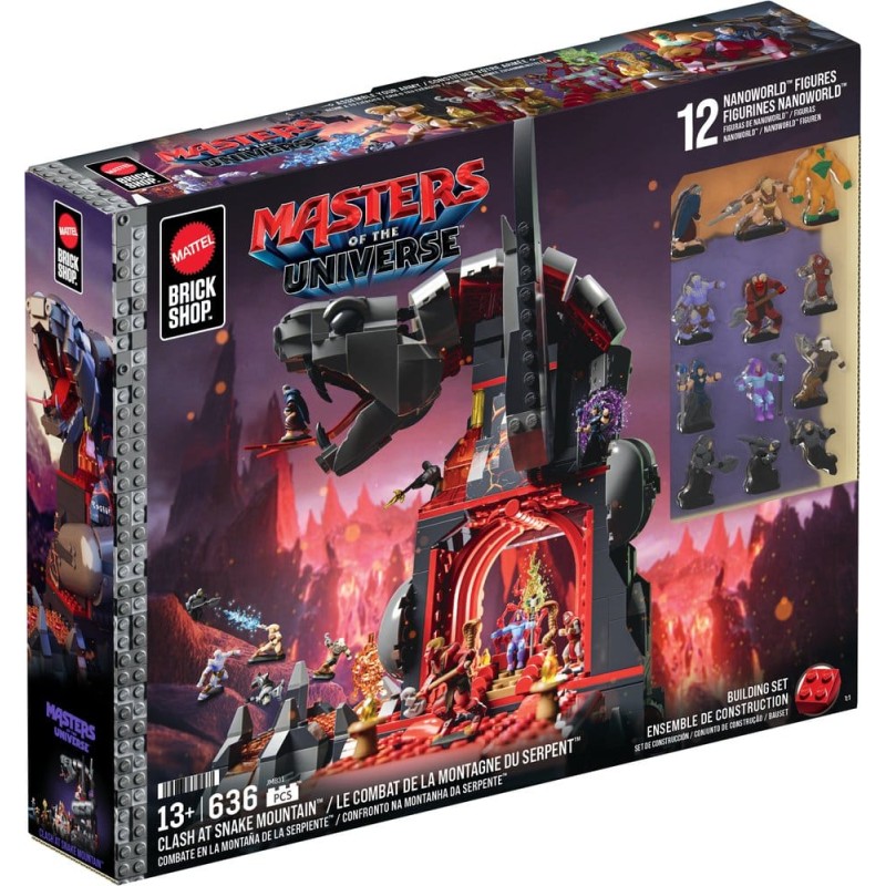 Masters of the Universe Mattel Brick Shop Set de Construction Snake Mountain