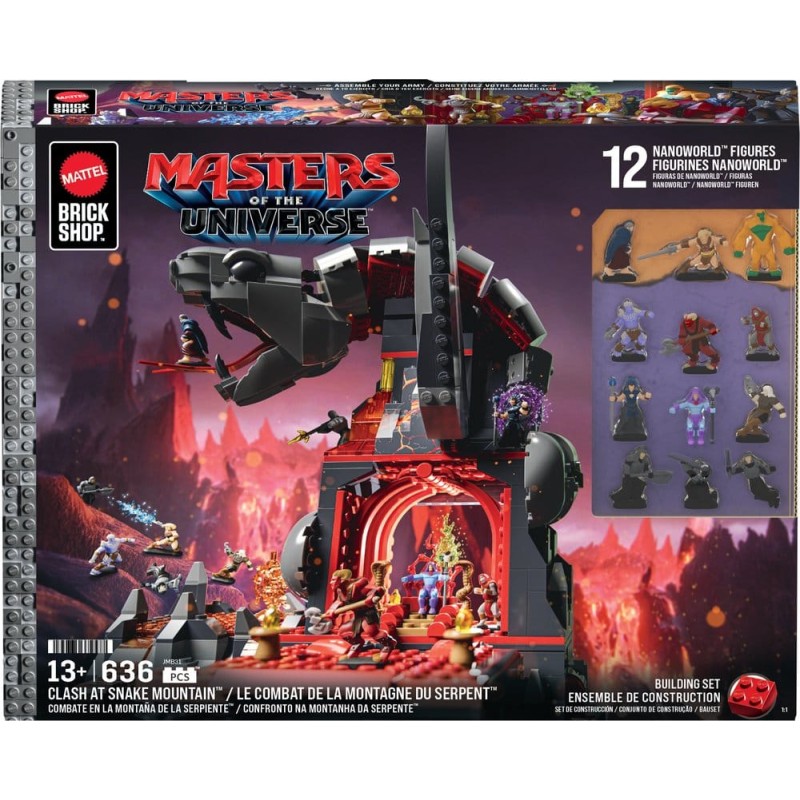 Masters of the Universe Mattel Brick Shop Set de Construction Snake Mountain