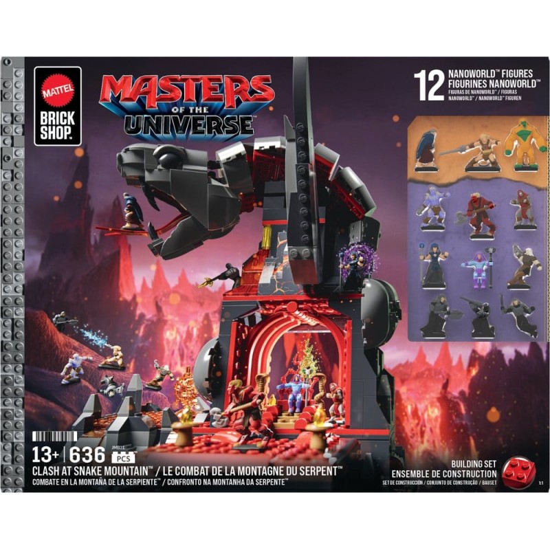 Masters of the Universe Mattel Brick Shop Set de Construction Snake Mountain