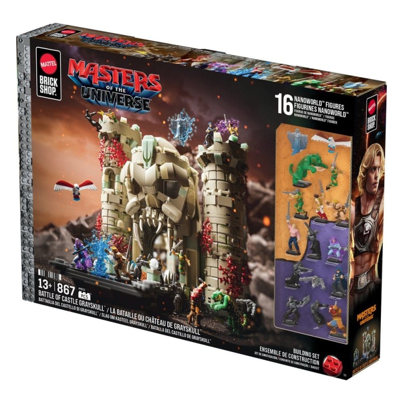 Masters of the Universe Mattel Brick Shop Set de Construction Castle Grayskull