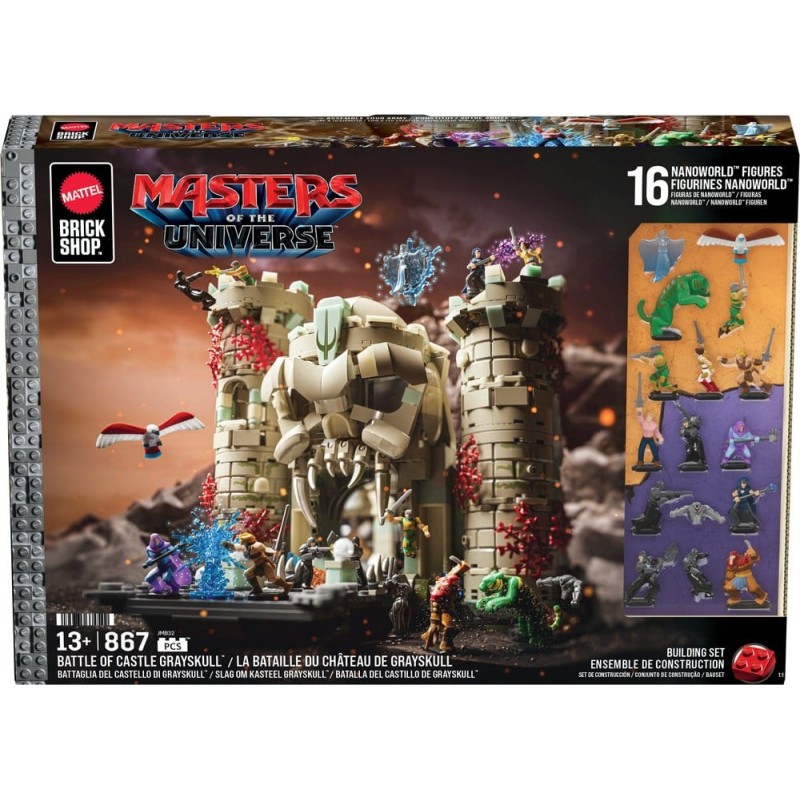 Masters of the Universe Mattel Brick Shop Set de Construction Castle Grayskull